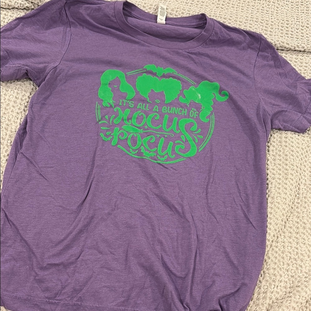 Bella Canvas Purple and Green Hocus Pocus Tee
